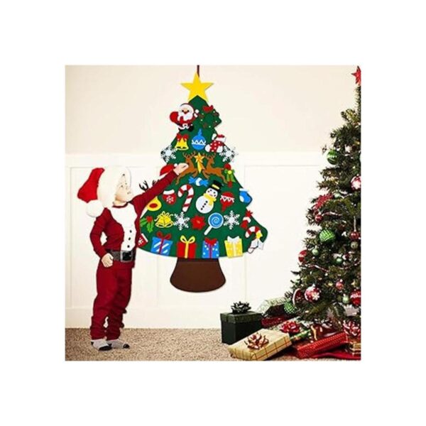 THAWAY rbol de Navidad con 34 piezas de adornos