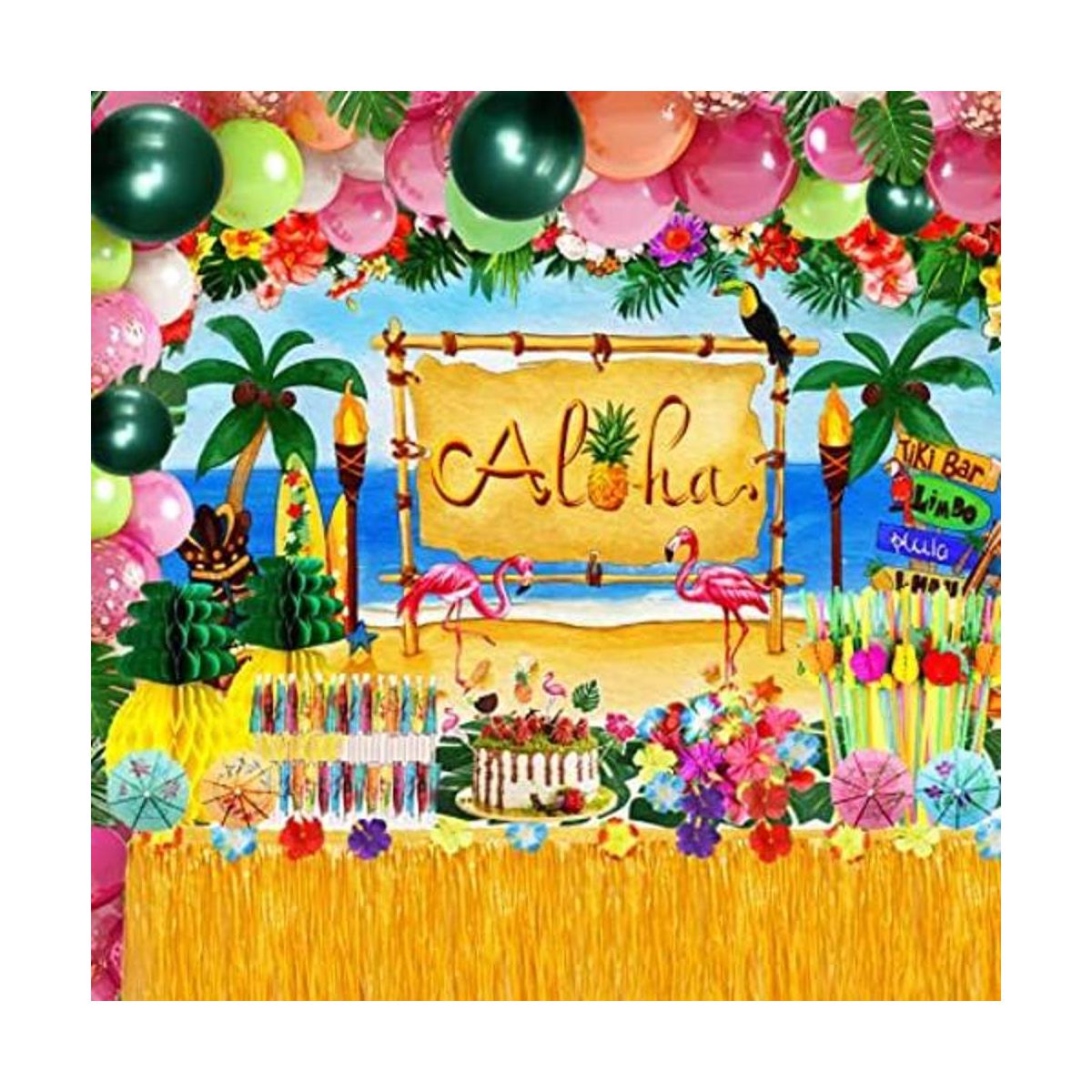 Paquete de decoración de fiesta hawaiana Luau 159