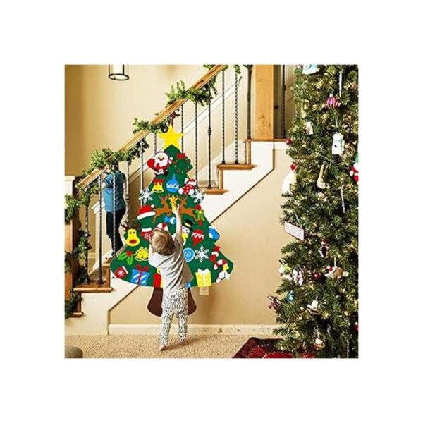 THAWAY rbol de Navidad con 34 piezas de adornos
