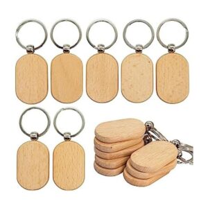 TFoRibbon Llavero de madera en blanco rectangular_1