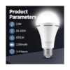 TFOI Bombillas LED de emergencia recargables para el