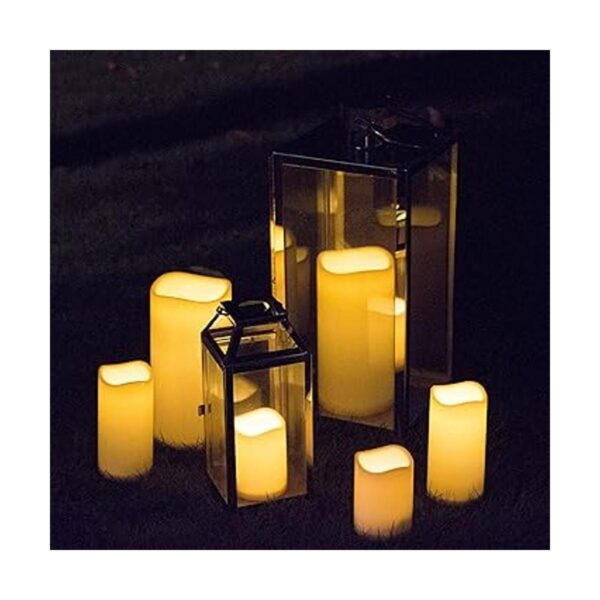 TFROSIM Velas solares impermeables para exteriores con