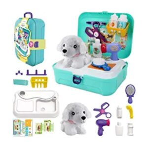 TEUVO Juego de cuidado de mascotas kit médico para niños
