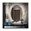 TETOTE Espejo retroiluminado LED ovalado de 24 x 32_4
