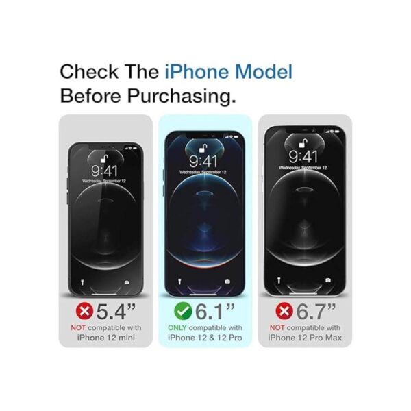 TETHYS Protector de pantalla de vidrio compatible con_2