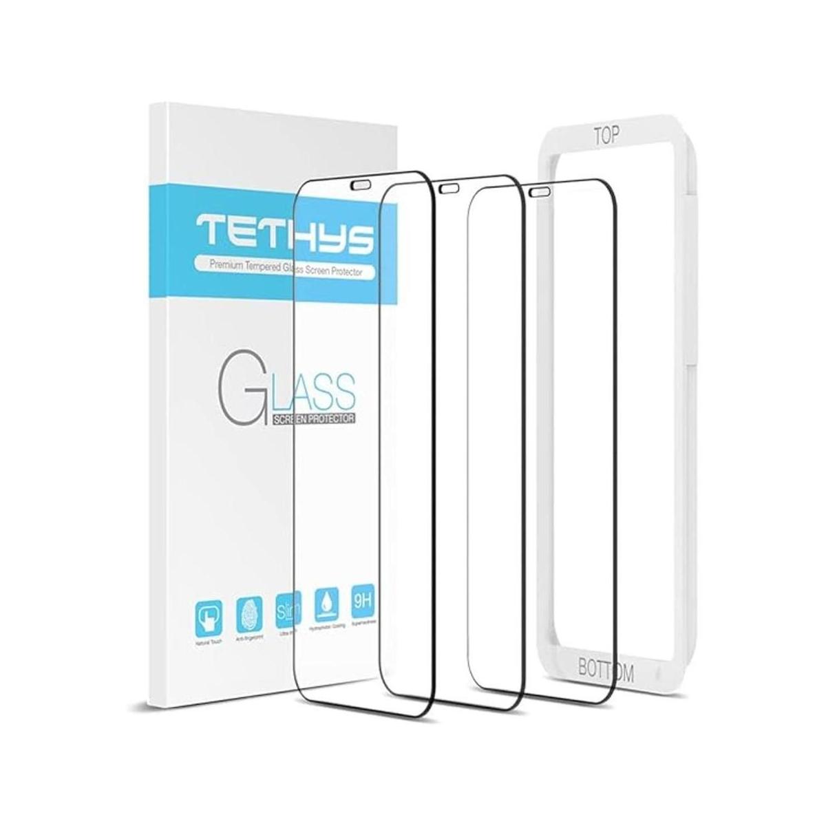 TETHYS Protector de pantalla de vidrio compatible con