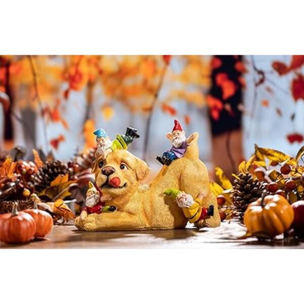 TERESAS COLLECTIONS Decoración de otoño para perro gnomo_2