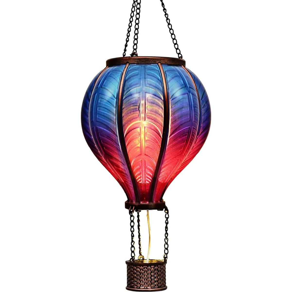 TERESAS COLLECTIONS Farol solar colgante de 18 pulgadas