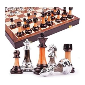 Juegos de ajedrez de metal de 15 pulgadas para adultos y_1