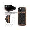 TENDLIN Funda compatible con iPhone 13 de grano de madera_5