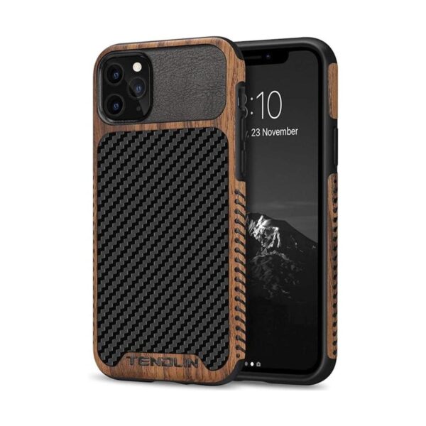 TENDLIN Funda compatible con iPhone 11 Pro Max de grano de_1