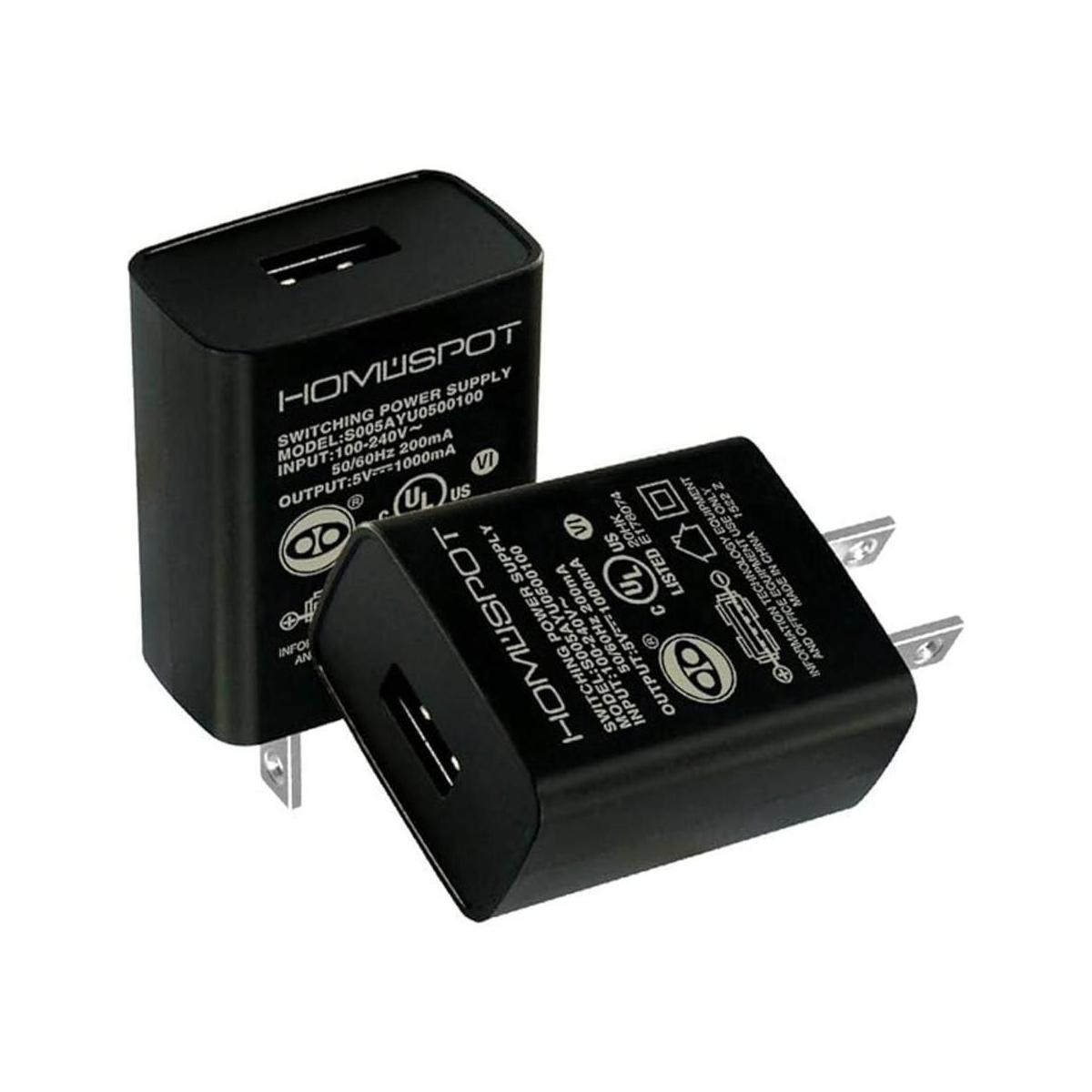 HomeSpot UL Listed Universal US 5V1A Cargador de pared USB