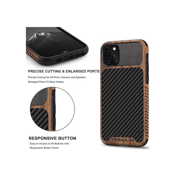 TENDLIN Funda compatible con iPhone 11 Pro Max de grano de_5