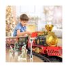 TEMI Juego de tren con motor de locomotora de vapor coche_5