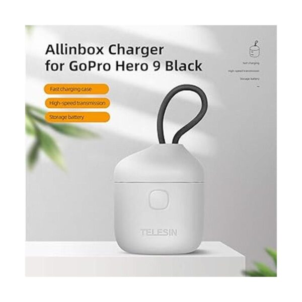 TELESIN Allin Box Cargador de batería USB para GoPro Hero_2