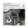 TELESIN 360 Rotación Mochila Soporte de pinza para cámara_2