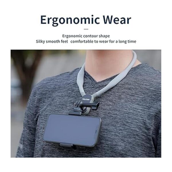 TELESIN Magnetic Chest Mount Soft Silicone Magnetic Neck_4