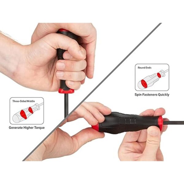 TEKTON DHQ91004 Juego de destornilladores cuadrados de