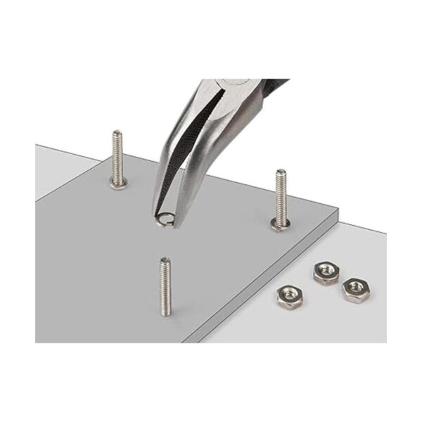 TEKTON Mini alicates de nariz largos doblados PMN11301