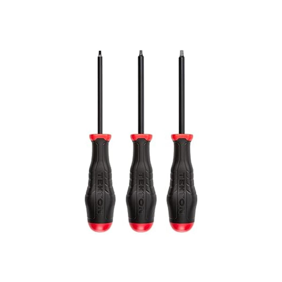 TEKTON DHQ91004 Juego de destornilladores cuadrados de