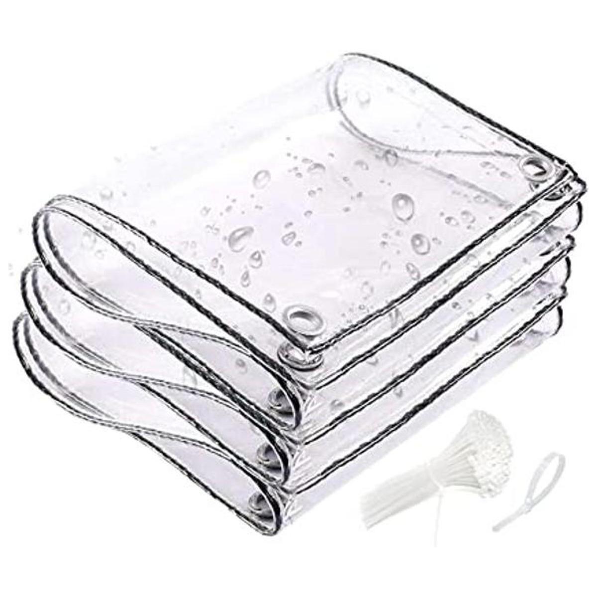 Lona impermeable transparente de 6 x 13 pies lona de PVC