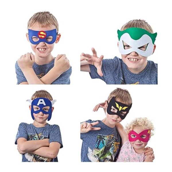 Máscaras de superhéroes para fiestas de niños paquete de_2