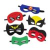 Máscaras de superhéroes para fiestas de niños paquete de_5