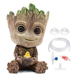TEEMO Decoración de burbujas de aire para acuario Groot_1