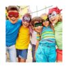 Máscaras de superhéroes para fiestas de niños paquete de_4