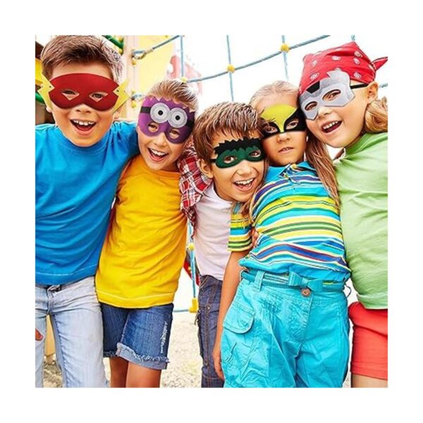 Máscaras de superhéroes para fiestas de niños paquete de_4