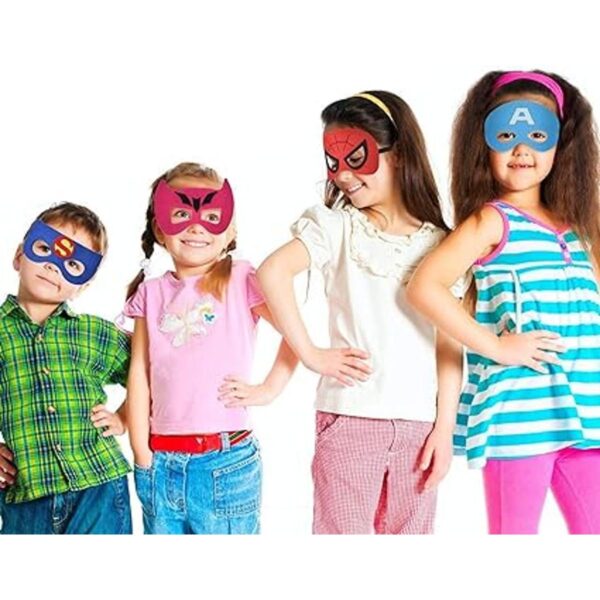 Máscaras de superhéroes para fiestas de niños paquete de_6