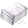 Lona impermeable transparente de 6 x 20 pies lona de PVC_1