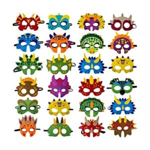 Máscaras de dinosaurios para fiestas paquete de 24_1