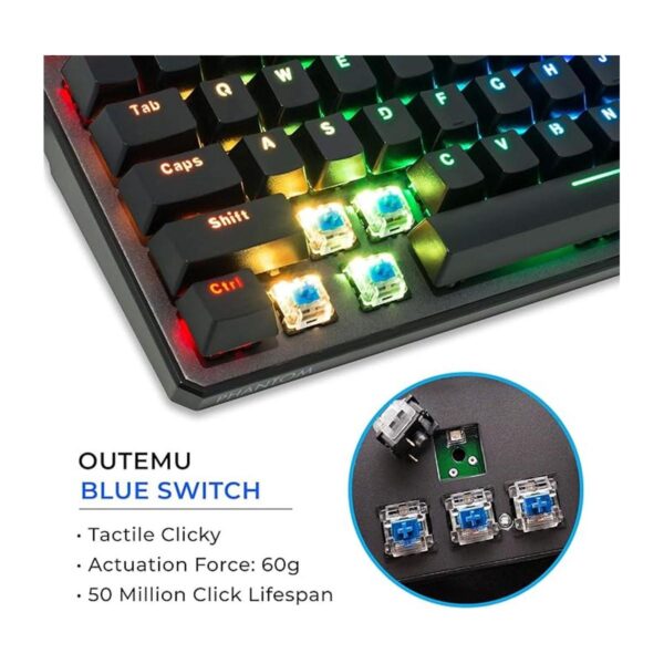 TECWARE Phantom Teclado mecánico para juegos