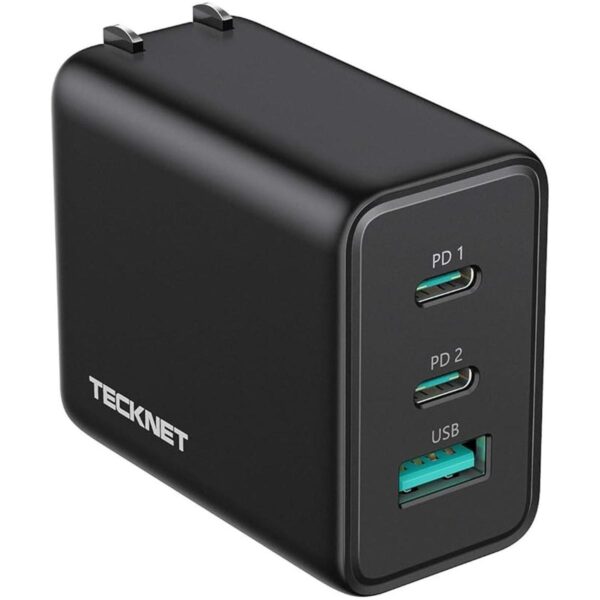 Cargador USB C TECKNET de 65 W PD 3.0 GaN cargador tipo C_1