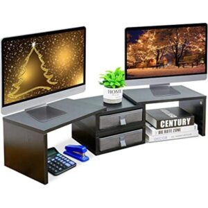 TEAMIX Elevador de soporte dual para monitor con 2_1