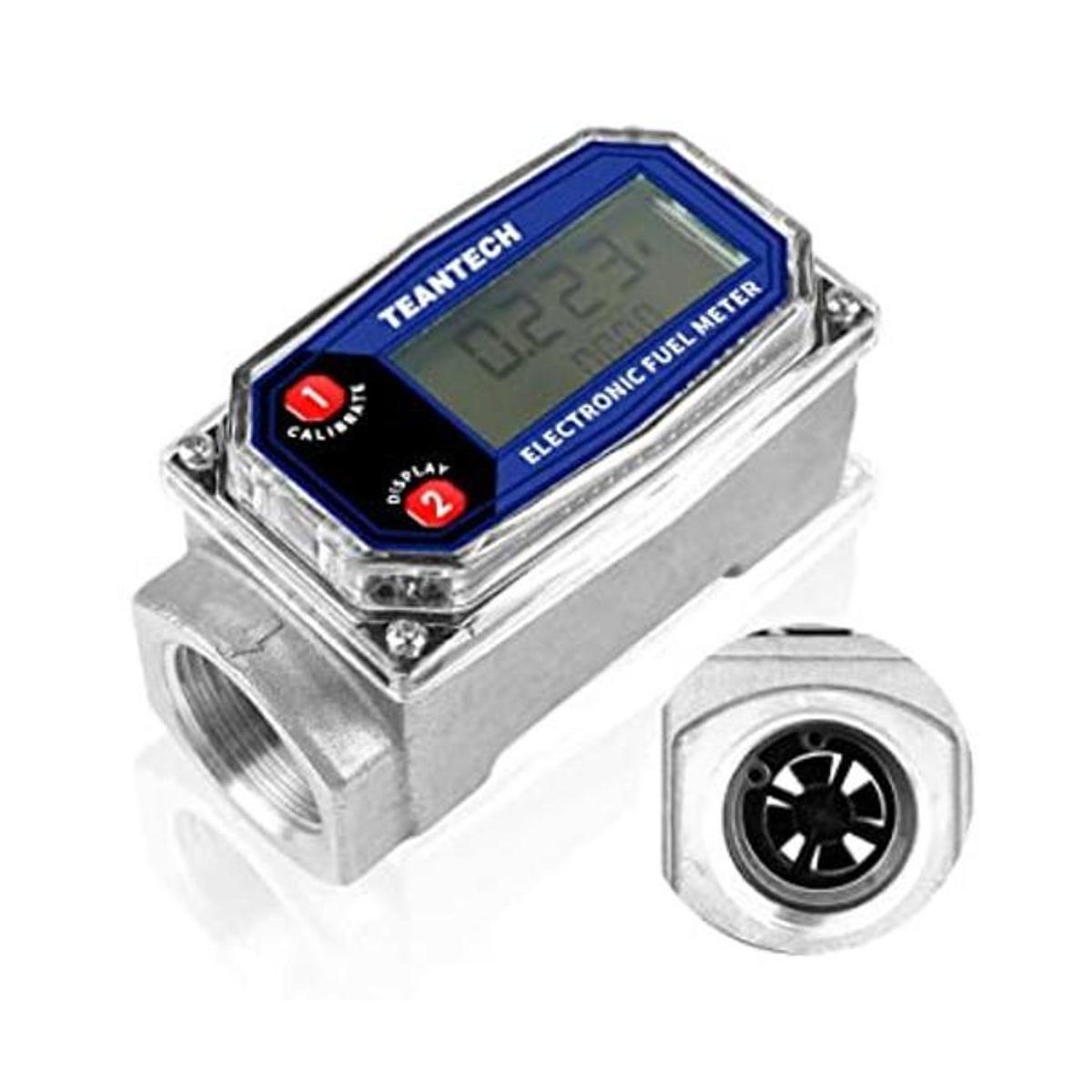 Medidor de flujo de turbina digital pantalla LCD digital