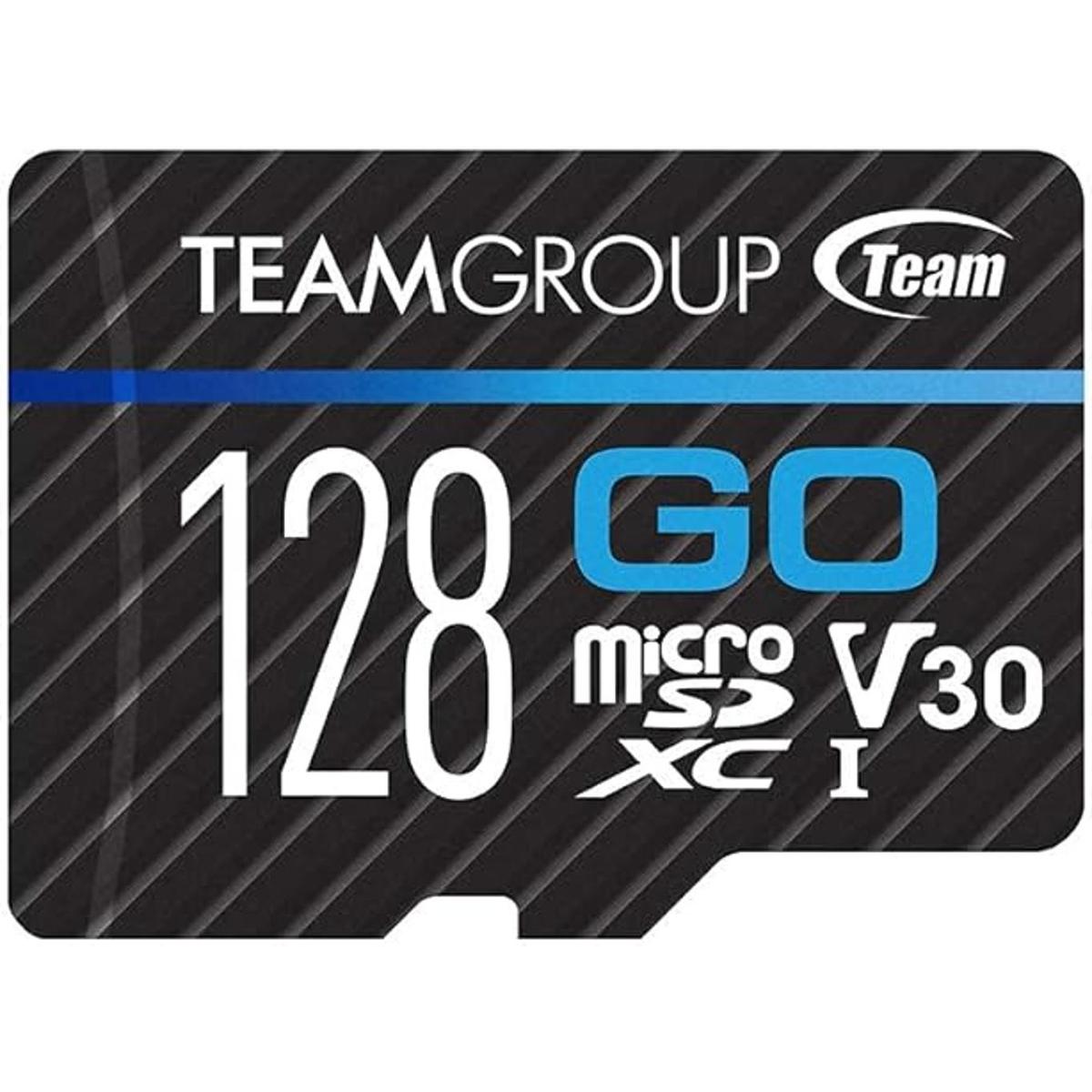 TEAMGROUP GO Card Micro SDXC UHSI U3 V30 4K de 128 GB para