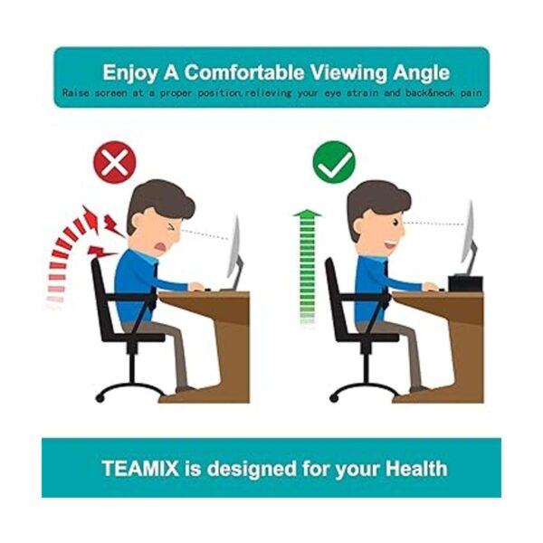 TEAMIX Soporte elevador para monitor de 20 pulgadas_2