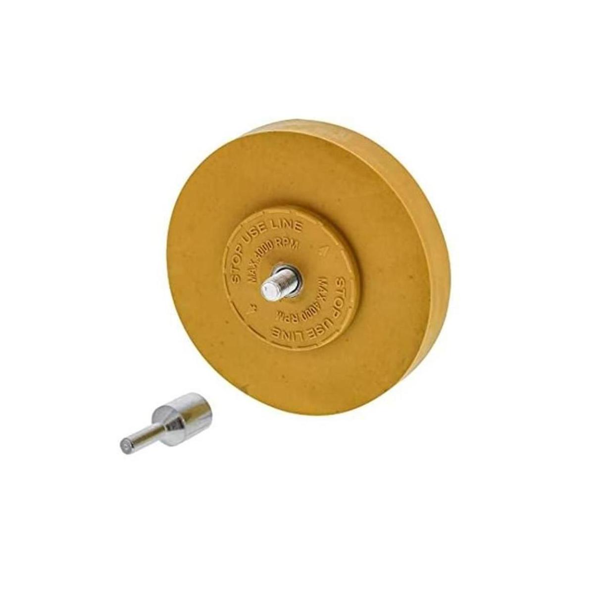 TCP Global Rueda de goma con adaptador de taladro