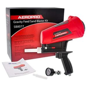 TCP Global Gravity Feed Sand Blaster Gun Kit Pistola de_1