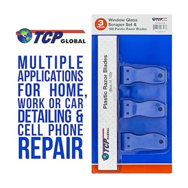 TCP Global Juego de rasquetas con 100 cuchillas de afeitar