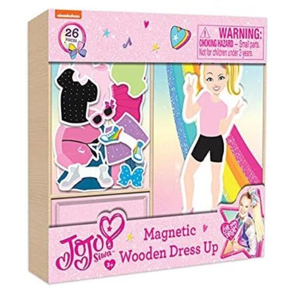 TCG Toys JoJo Siwa Vestido de madera magnética de 26 piezas_1