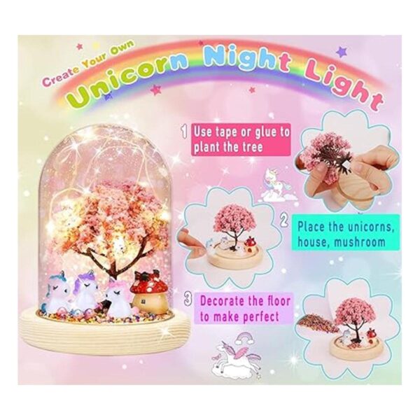 Haz tu propia luz nocturna de unicornio regalos de_3