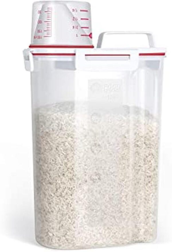 TBMax Rice Storage Container 5 Lbs Small Airtight Dry
