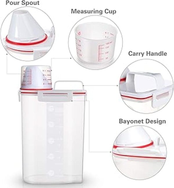 TBMax Rice Storage Container 5 Lbs Small Airtight Dry