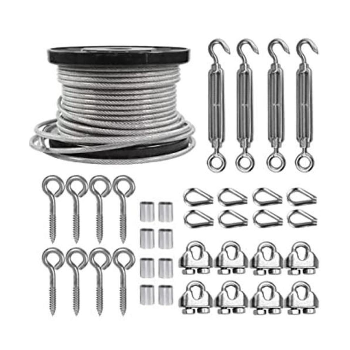 TooTaci Kit de tensor de alambre resistente de tensor de