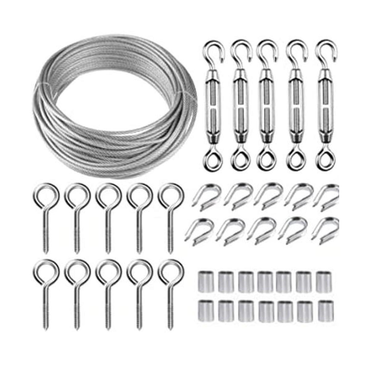 TooTaci Kit de colador de tensor de alambre con cuerda de