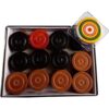 Carrom Monedas de madera para tablero 24 monedas 1_1