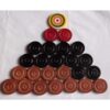 Carrom Monedas de madera para tablero 24 monedas 1_3